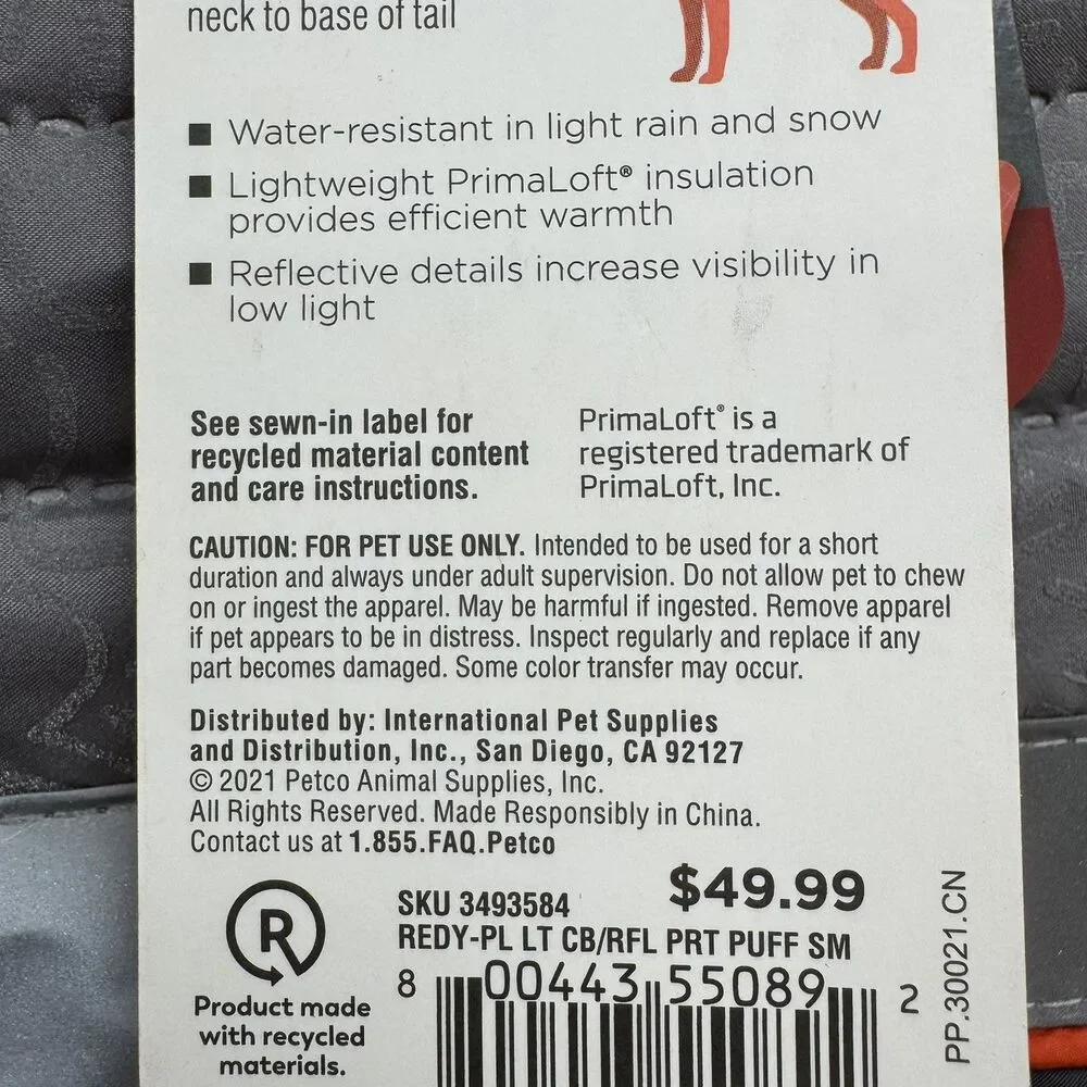 Reddy puffer dog
